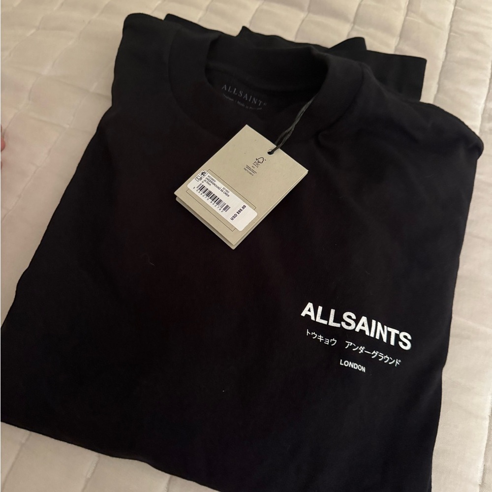 black all saints shirt NWT